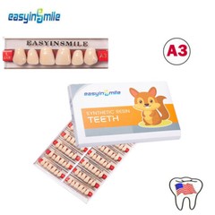 Dental Anterior Acrylic Resin Tooth False Teeth Full Set Denture A3 Upper Lower