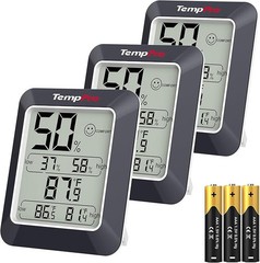 3PCS LCD Digital Indoor Hygrometer Thermometer Temperature Humidity Monitor