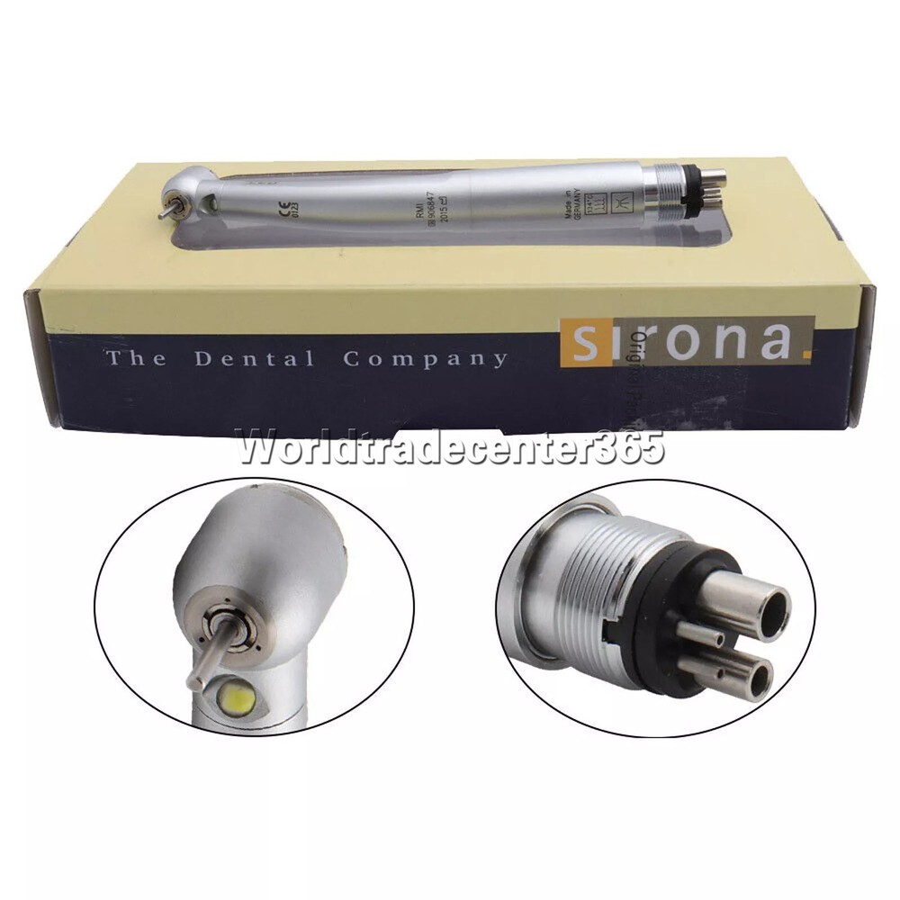 Sirona T3 Racer Dental High Speed Handpiece LED Fiber Optic 4Holes Torque Push