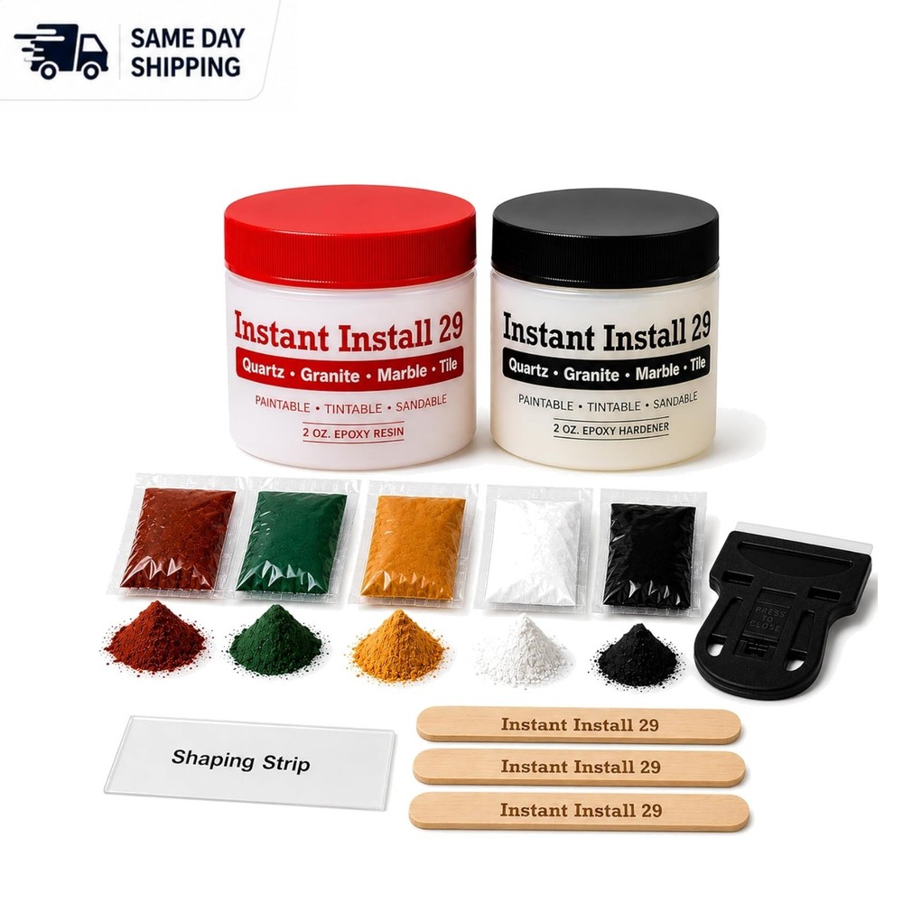 EZ-Tint Permanent Repair Kit – 4 oz Epoxy for Crack-Free, Waterproof Repairs