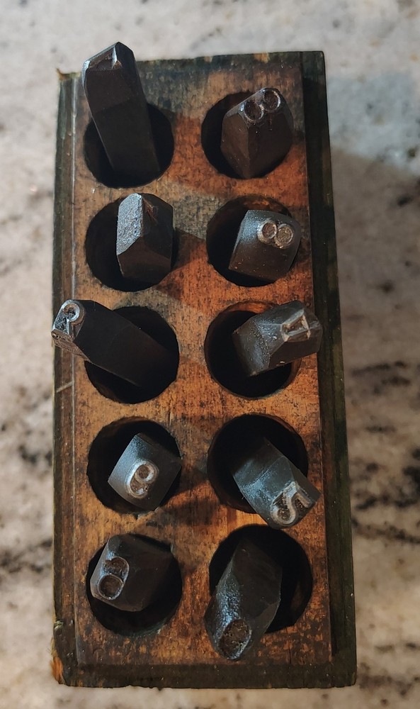 🗽STEEL STAMPS NUMBERS 3/16 inch MACHINIST/TOOLMAKER