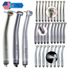 Dental High Speed Handpiece (LED E-generator) Push Button Type 4 holes For NSK
