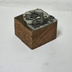 Vintage 1920s Art Deco “Beauty Culture” Flapper Girl Letterpress Printing Block