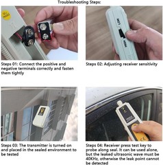 Ultrasonic Vacuum Leak Detector for HVAC & Automotive 40KHz Gas Leak Finder