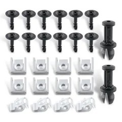 26 Pcs Engine Under Cover Splash Guard Clips Screw Set Fit for A5 Q5 A4 2008-201