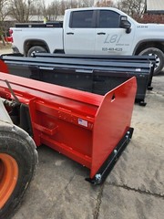 8′ Bobcat 30″ Snow Pusher Box Skid steer Commercial Plow Box CAT Case Protech