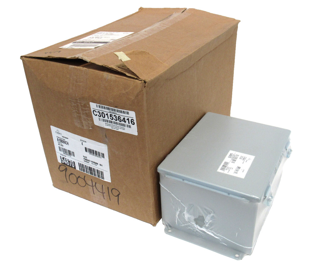 NEW BOX OF 4 HOFFMAN 54870 ENCLOSURE 10″x8″x6″ A10086CH