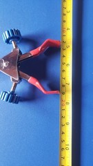Lab snake S-shaped DOUBLE ADJUSTABLE Two Finger prong UNIVERSAL CLAMP new