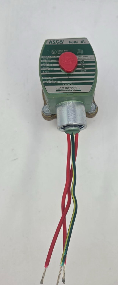 ASCO 8210G001 Red-Hat II 3/8″ 24VDC Brass Solenoid Valve 11.6W