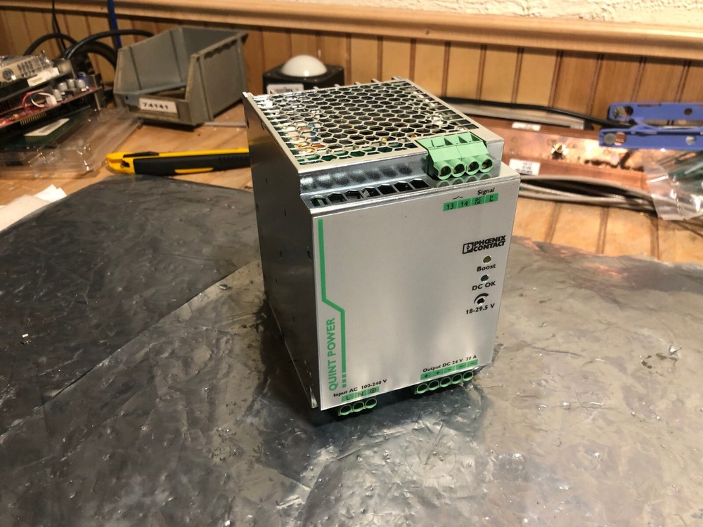 Phoenix Contact QUINT-PS/1AC/24DC/20  Power Supply # 2866776 w/DIN Mount