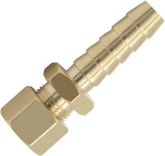 Compression Fitting 5/16″ Tube OD to 3/8″ Hose Barb Transmission Cooler Fuel Lin