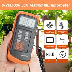 Walfront Light Meter for Plants Lux Meter Meter 0-200,000 Digital Luxmeter LX…