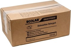 4 Each EcoLab SMARTPOWER Dishmachine Detergent, 6101201, 6.5 LB. | 4/Case