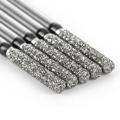 JMU Dental Diamond Burs Flat End Cylinder Medium Grit/ Super Coarse FG 368