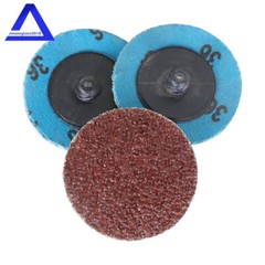 51Pcs 2″ Roll Lock Die Grinder Quick Change Sanding Disc 36 60 80 120 240 Grit