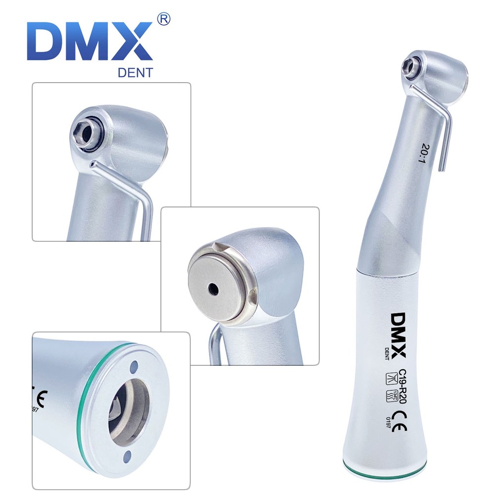 DMXDENT Dental Implant 20:1 Handpiece Fiber Optic LED Contra Angle NSK Style