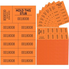 Kosiz 1000 Sheets Raffle Tickets 10 Bid Numbers Per Sheet Colored Raffle