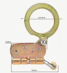 Fall Protection Rope Grab, Fall Arrester, Used with 5/8″ Lifeline Rope