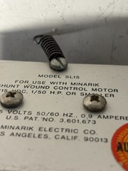 Vintage Minarik SL15 Electric Company DC Speed Controller