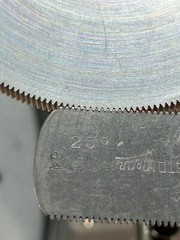 1 UNKNOWN ALUMINUM SPUR GEAR 64 PITCH 256 TEETH 1/2” BORE .200” FACE 20 DEG. PA