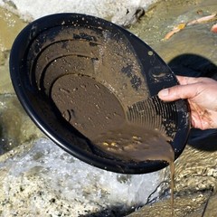 ASR Outdoor Classic Field Gold Panning Kit with Dual Riffle Pans 7pc (2 Colors)