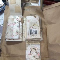 Handmade Junk Journal Folio Loaded with Flaps and Flips Working Lock And Keys