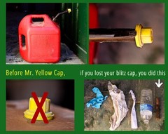 5X – Combo Packs – 1 BLITZ Yellow Spout Cap 1 Vent Cap, per Pack – 20 pcs total