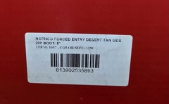Rothco 5357 Forced Entry 8″ Side Zip Deployment Boots Tan 13W New In Box