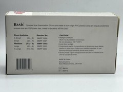 VINYL SYNMAX Disposable Gloves, 100% Powder & Latex Free – MED – 100ct