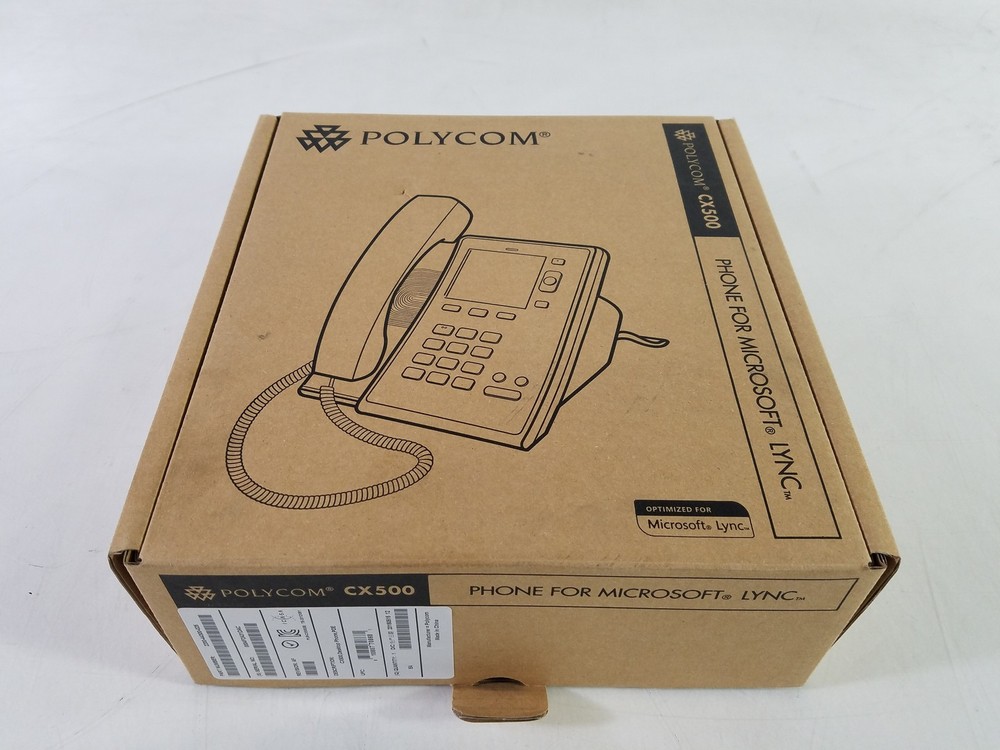 New Polycom CX500 Desktop Phone POE Optimized For Microsoft LYNC