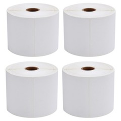 MFLABEL 4×6 Direct Thermal Shipping Labels – 4 Rolls 450 Labels/ Rolls, White