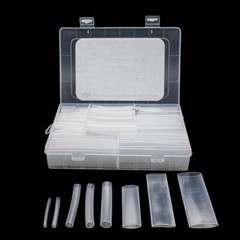 172 Pcs Clear Heat Shrink Tubing Kit Adhesive Lined Wire Tube Wrap Kit
