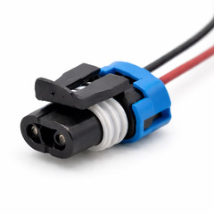2X – Delphi Metri Type 2-Pin Blue Female Connector Pigtail Chevrolet GMC Buick