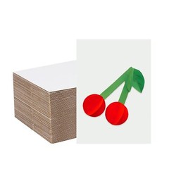 200 Pack White 5×7 in Corrugated Cardboard Sheets Pads for Packing Crafts