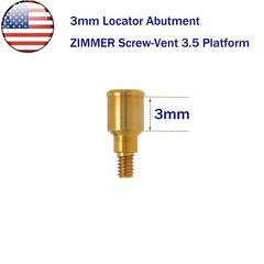 US Dental Zimmer Locator Abutment PA Dia=3.5mm 1-5mm Implant Retention Caps Tool