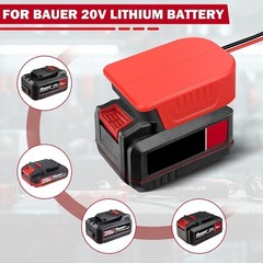 DC 18V to 12V Step Down Converter for Bauer 20V Battery Adapter for Power Whe…