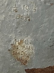 HUOT Drill INDEX Partial SET of DRILL BITS 1/16” to 1/2”