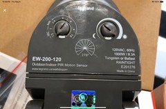 Wattstopper EW-200-120-G 120 VAC 270 Degrees Isolated Relay Gray Outdoor Sensor