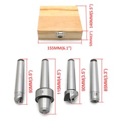 MT2 Wood Lathe Live Center Drive Spur Cup Kit Arbor Case Wooden Turning Tools