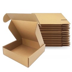 7x7x2 inches Shipping Boxes Set of 25, Brown Corrugated Mailing Cardboard Box…