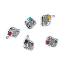 10×Dental 20Pcs/kit Orthodontic Mental Bracket Brace Mini Roth Slot 022 3Hooks