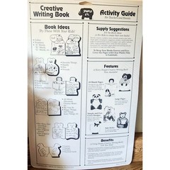 1989 Clown Shapes ETC Creative Writing Book 10 Jumbo Sheets Art Paper NOS