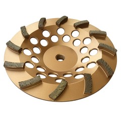 7″ Concrete Grinding Cup Wheels 12 Diamond Abrasive Seg 5/8″-11 Arbor
