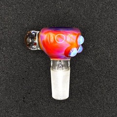 14mm Single Hole Glass Bowl Slide – NSFW