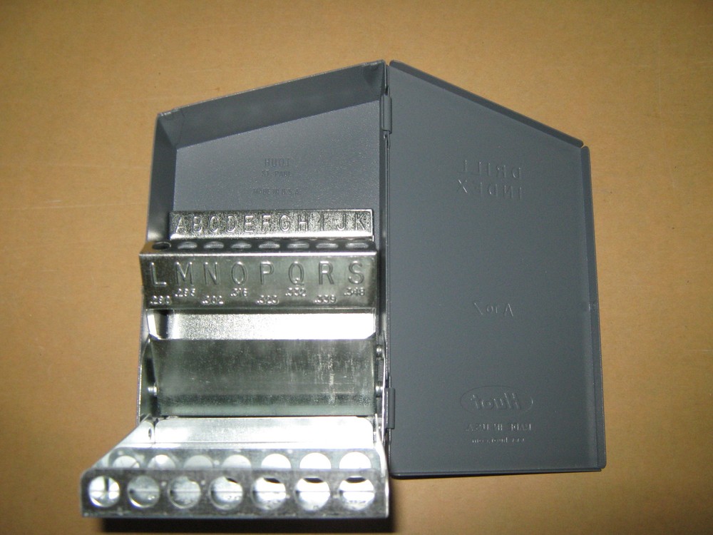 HUOT LETTER SIZE DRILL BIT A to Z DISPENSER INDEX 10500