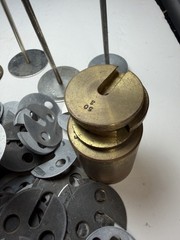 Large 6 pound lot of School Physics Lab weight discs most 2G & gram used