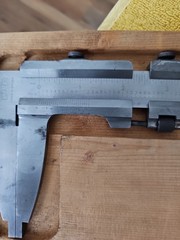 Vintage STALEX 26″ Heavy-Duty Vernier Caliper In Wooden Tray Made In Sweden