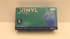 SAFEKO Vinyl Exam Grade Gloves Blue Latex Free 1 Case 10 Boxes 1000 Gloves SMALL