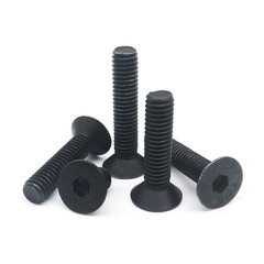 10/50Pcs M3 M4 M5 M6 M8 DIN7991 Black Grade 10.9 Steel 304 Stainless Steel Hexag