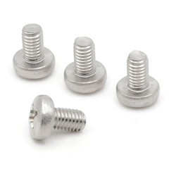 Stainless Screws for Audi Q5 License Plates (Set of 4, Silver, Rear)